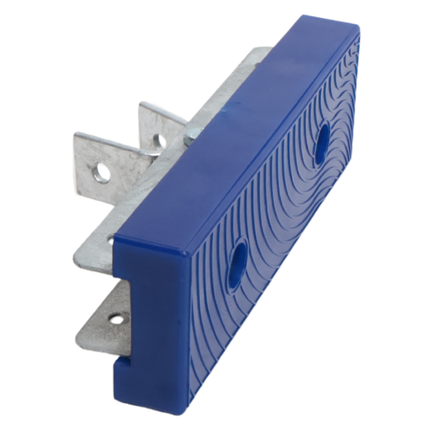 Cantonal Prallschutz auf Halter - verstellbar - blau - 300x100x30 mm