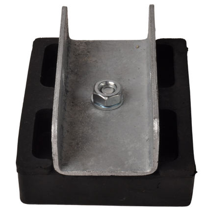 Cantonal Prallschutz auf Halterung - 120x100x35 mm - schwarz