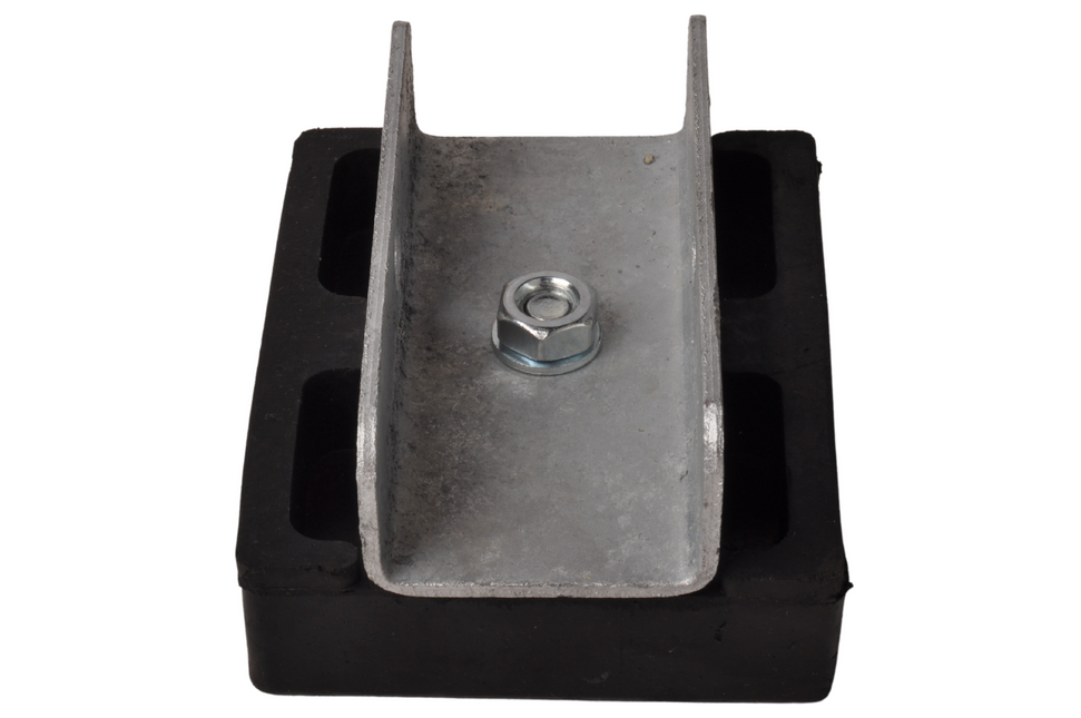 Cantonal Prallschutz auf Halterung - 120x100x35 mm - schwarz