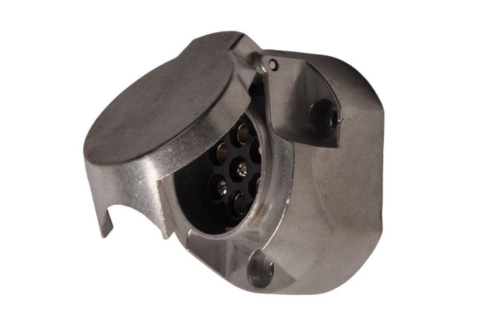 Cantonal Premium-Aluminium-Steckdose 7-polig inklusive Nebelscheinwerfer-Umschaltung