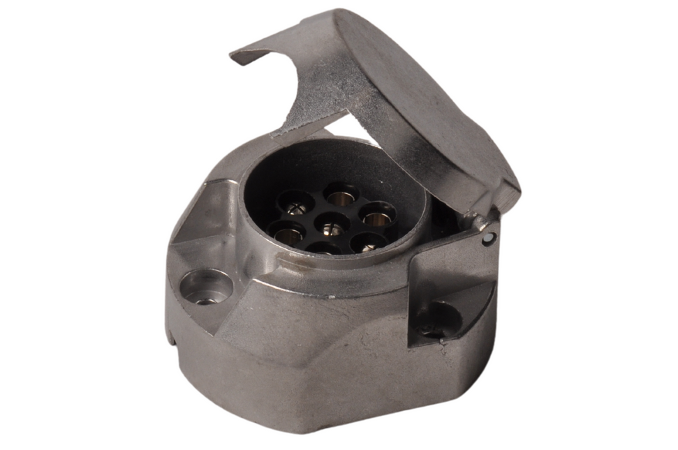 Cantonal Premium-Aluminium-Steckdose 7-polig inklusive Nebelscheinwerfer-Umschaltung