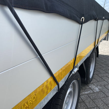 Cantonal Premium Anhängernetz - 570x250 cm - inklusive Gummiband rundum - UV-beständig - feinmaschig
