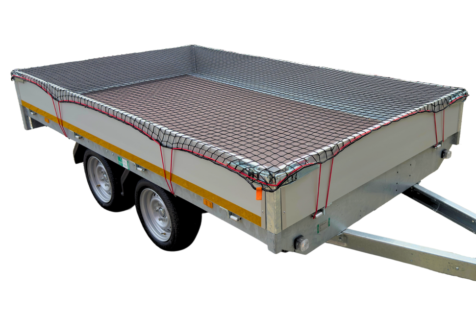 Cantonal Premium Anhängernetz - Maschennetz - 300x200 cm - inklusive Gummiband rundum - UV-beständig