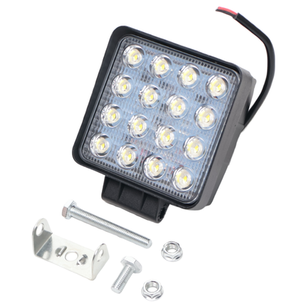 Cantonal Premium LED-Arbeitsscheinwerfer - 16W LEDs - 10-30V - 1500 Lumen - inklusive Montageset