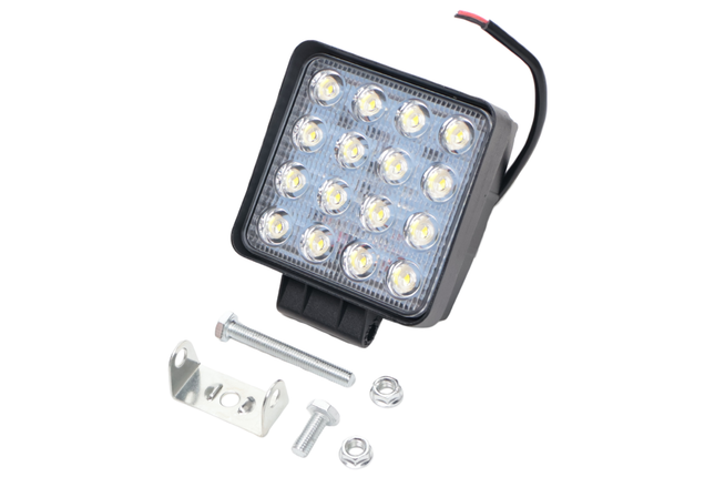 Cantonal Premium LED-Arbeitsscheinwerfer - 16W LEDs - 10-30V - 1500 Lumen - inklusive Montageset