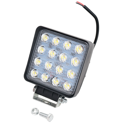 Cantonal Premium LED-Arbeitsscheinwerfer - 16W LEDs - 10-30V - 1500 Lumen - inklusive Montageset