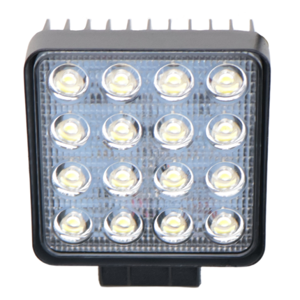 Cantonal Premium LED-Arbeitsscheinwerfer - 16W LEDs - 10-30V - 1500 Lumen - inklusive Montageset