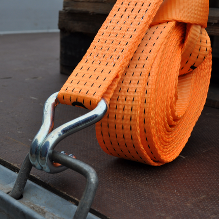 Cantonal Premium-Spanngurt - 800x5 cm - orange - Bruchlast 5000 kg - 2-teilig - AnhängerShop Aufdruck