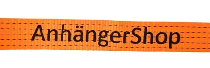 Cantonal Premium-Spanngurt - 800x5 cm - orange - Bruchlast 5000 kg - 2-teilig - AnhängerShop Aufdruck