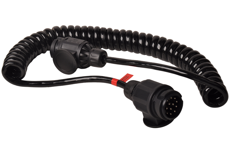 Cantonal Premium-Spiralkabel 13-adrig mit 2x 13-poligem Stecker - 90 bis 250 cm