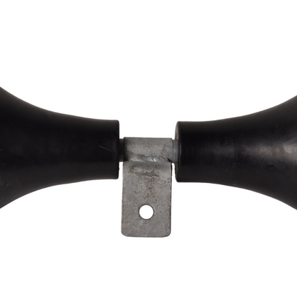 Cantonal Premium-Trompetenrollen-Satz - 400x140x140 mm - schwarz - für Beiboot