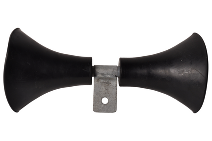 Cantonal Premium-Trompetenrollen-Satz - 400x140x140 mm - schwarz - für Beiboot