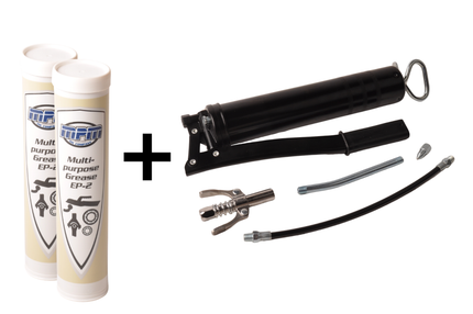 Cantonal Professionelle Fettpresse inklusive 2 Kartusche - komplettset mit Zubehör