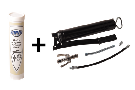 Cantonal Professionelle Fettpresse inklusive Kartusche - komplettset mit Zubehör