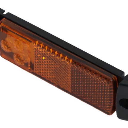 Cantonal Rechteckige orange/gelbe Begrenzungsleuchte - 2-Draht-Anschluss mit losem Kabel - LED