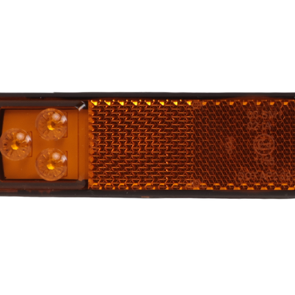 Cantonal Rechteckige orange/gelbe Begrenzungsleuchte - 2-Draht-Anschluss mit losem Kabel - LED