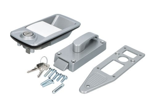 Cantonal Rhiwa Quality Wohnwagentürschloss rechts - geeignet für Türen mit 25 mm Dicke - Schlüsselnummer MC05 - Stahlgehäuse