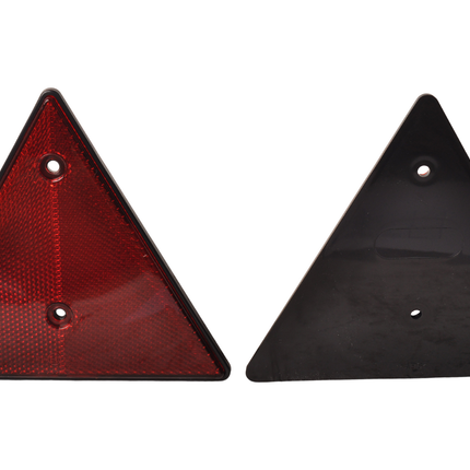 Cantonal Roter dreieckiger Reflektor - 153x130 mm - Mittenabstand 70 mm - 2 Stück