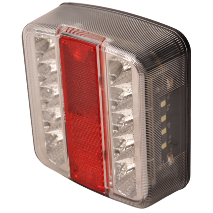 Cantonal Rückleuchte 4 Funktionen 105x98x35 mm - LED - Steckeranschluss