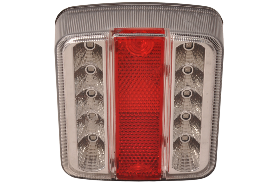 Cantonal Rückleuchte 4 Funktionen 105x98x35 mm - LED - Steckeranschluss