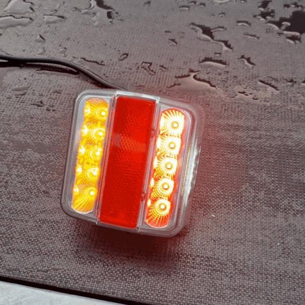 Cantonal Rückleuchte 4 Funktionen 105x98x35 mm - LED - Steckeranschluss