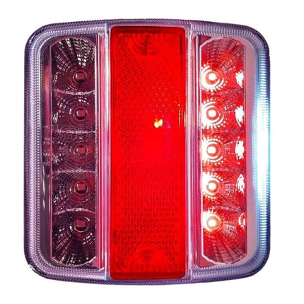 Cantonal Rückleuchte 4 Funktionen 105x98x35 mm - LED - Steckeranschluss