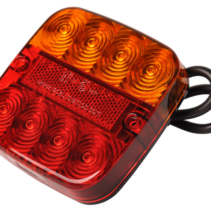 Cantonal Rückleuchte 5 Funktionen 107x107x23 mm - LED