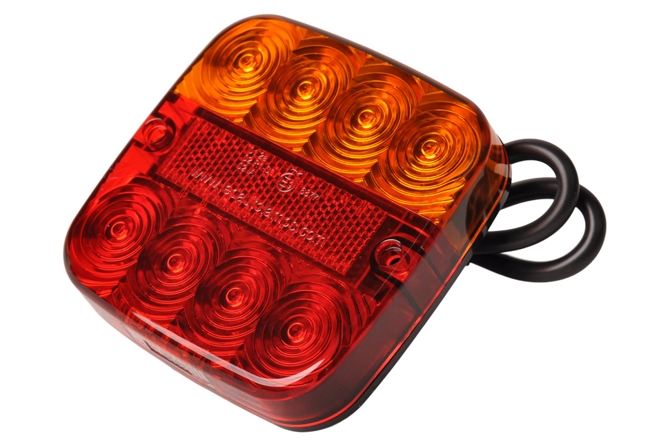 Cantonal Rückleuchte 5 Funktionen 107x107x23 mm - LED