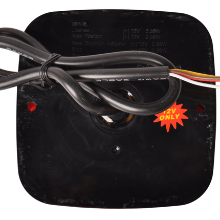 Cantonal Rückleuchte 5 Funktionen 107x107x23 mm - LED