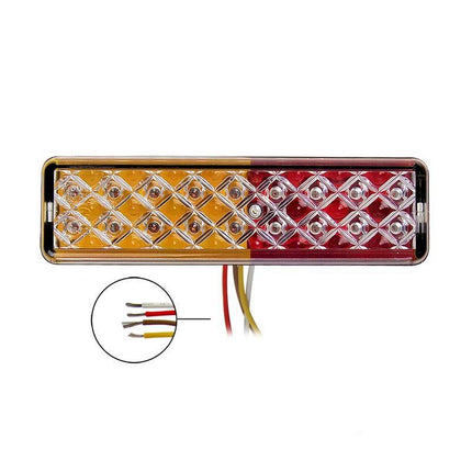 Cantonal Rückleuchte LED 135x38x24 mm - 3 Funktionen