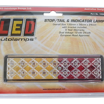 Cantonal Rückleuchte LED 135x38x24 mm - 3 Funktionen