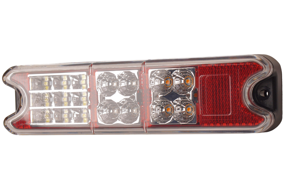 Cantonal Rückleuchte LED links/rechts 216x49,4x28 mm - 4 Funktionen - loser Drahtanschluss