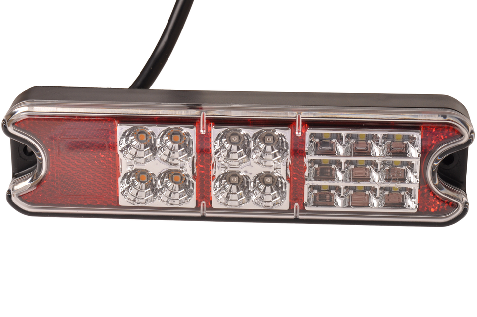 Cantonal Rückleuchte LED links/rechts 216x49,4x28 mm - 4 Funktionen - loser Drahtanschluss