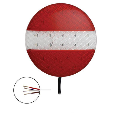 Cantonal Rückleuchte LED rund 140x20 mm