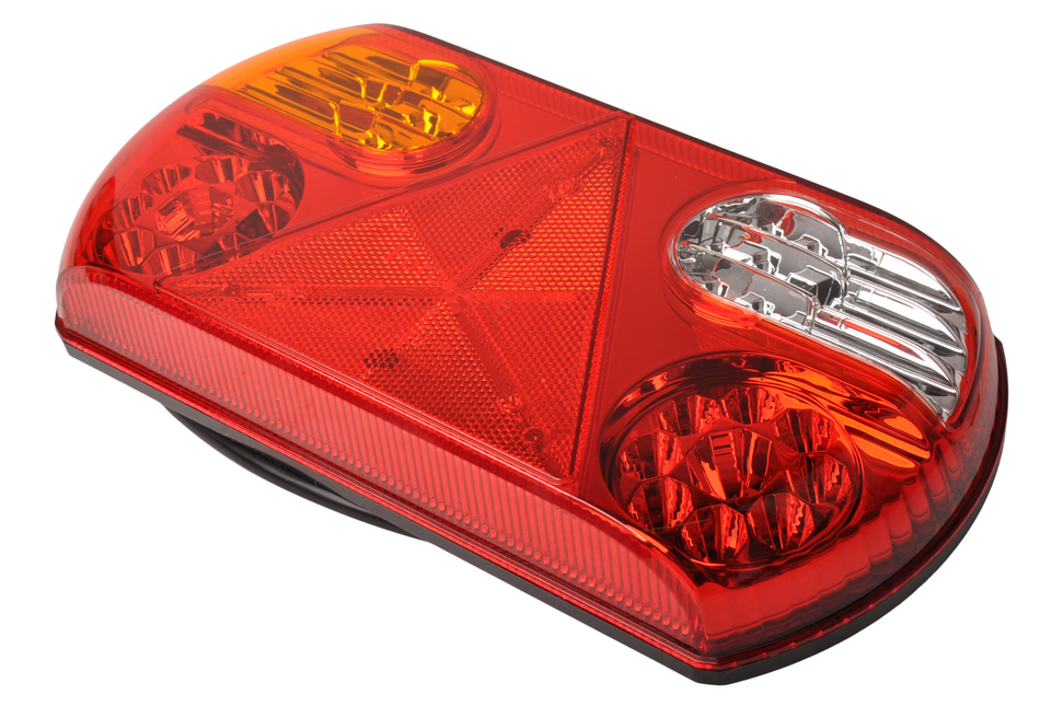 Cantonal Rückleuchte links 32 LEDs 296x145x45 mm - inklusive reflektierendes Dreieck