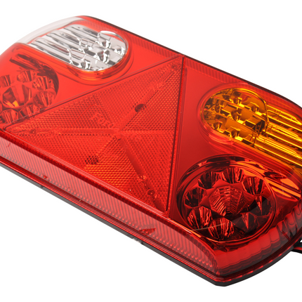 Cantonal Rückleuchte rechts 32 LEDs 296x145x45 mm - inklusive reflektierendes Dreieck