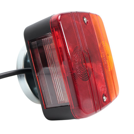 Cantonal Rückleuchten Set mit Magneten mit 12 Meter langem Hauptkabel - ideal für Bootstrailer