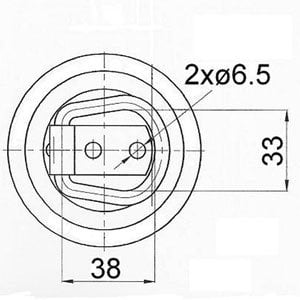 Cantonal Runder Montagering versenkt 79x13 mm