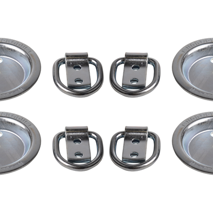 Cantonal Runder Montagering versenkt 79x13 mm - Set von 4 Stück