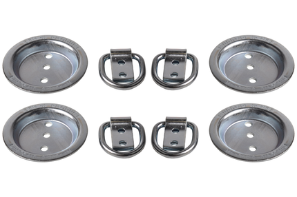 Cantonal Runder Montagering versenkt 79x13 mm - Set von 4 Stück
