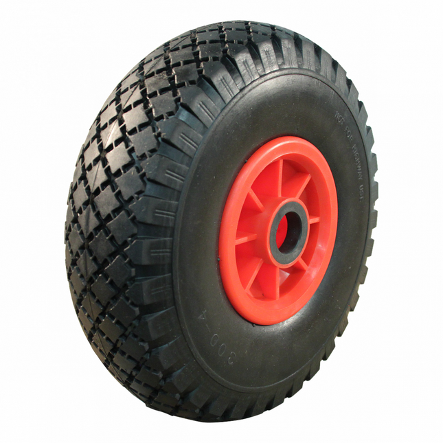 Cantonal Sackkarrenrad - 3.00-4 - auslaufsicher und Kunststoff-Felge - Tragfähigkeit: 125 kg - Achsloch-/Nabendurchmesser: 25 mm - inklusive Rollenlager