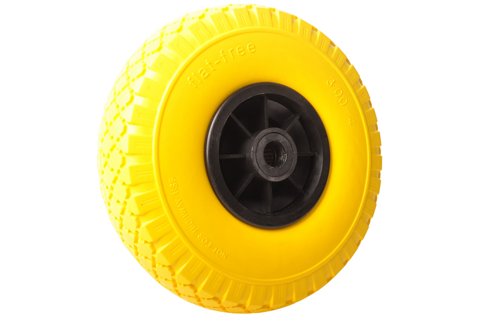 Cantonal Sackkarrenrad - 3.00-4 - Pannensicher vollgummireifen und Kunststofffelge - Tragfähigkeit: 100 kg - Achsloch-/Nabendurchmesser: 20 mm - inklusive Rollenlager