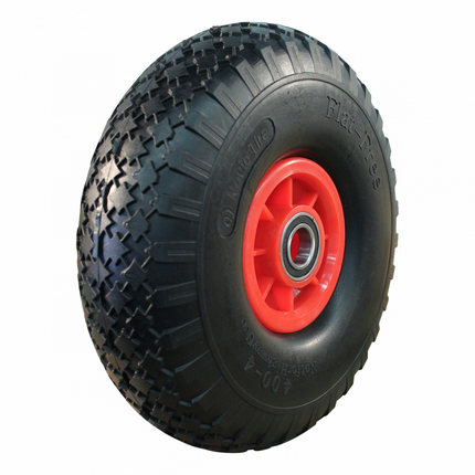 Cantonal Sackkarrenrad - 4.00-4 - pannensicher Vollgummireifen und Kunststofffelge - Tragfähigkeit: 125 kg - Nabendurchmesser: 25 mm - Inklusive Kugellager