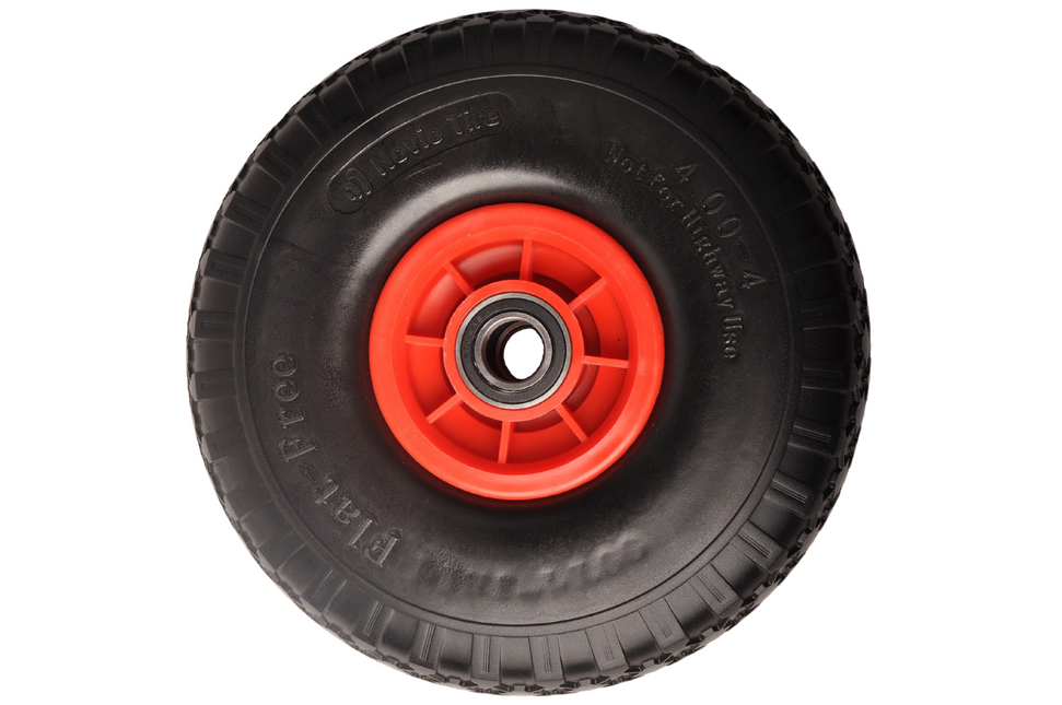 Cantonal Sackkarrenrad - 4.00-4 - pannensicher Vollgummireifen und Kunststofffelge - Tragfähigkeit: 125 kg - Nabendurchmesser: 25 mm - Inklusive Kugellager