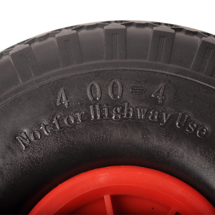 Cantonal Sackkarrenrad - 4.00-4 - pannensicher Vollgummireifen und Kunststofffelge - Tragfähigkeit: 125 kg - Nabendurchmesser: 25 mm - Inklusive Kugellager