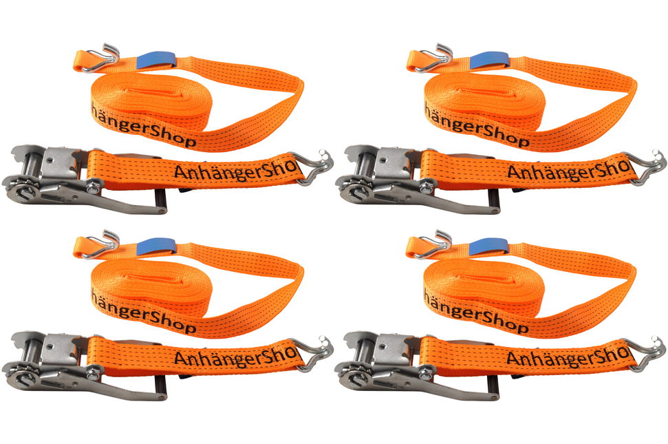 Cantonal Satz mit 4 Spanngurte 800x5 cm - AHS-Druck - 5000 kg