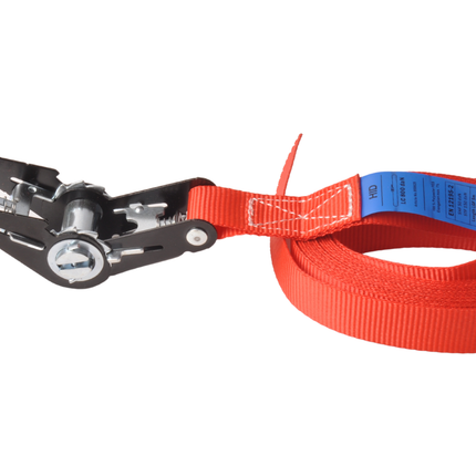 Cantonal Satz von 2 roten Spanngurte 500x2,5 cm (750 kg)