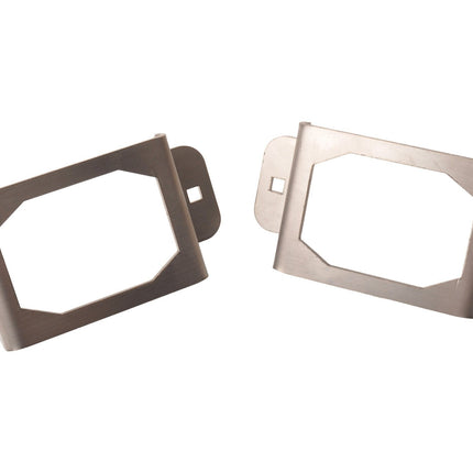 Cantonal Satz von 2 Schutzgitter - geeignet für Flexipoint Rücklichter - Edelstahl - 130x64x27 mm
