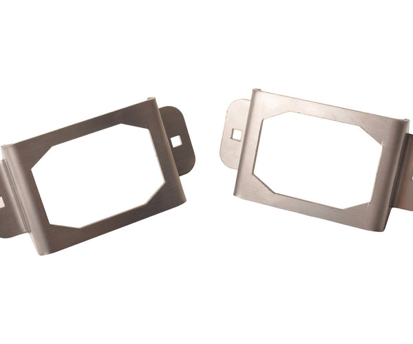 Satz von 2 Schutzgitter - geeignet für Flexipoint Rücklichter - Edelstahl - 130x64x27 mm