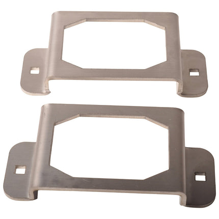 Cantonal Satz von 2 Schutzgitter - geeignet für Flexipoint Rücklichter - Edelstahl - 130x64x27 mm
